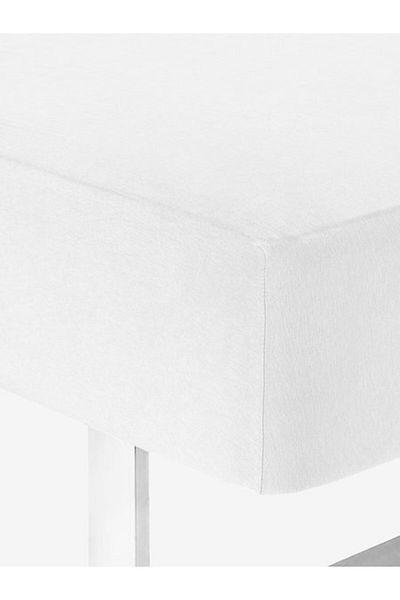 OEM Knitted sheet JANNE 90x200x30cm white