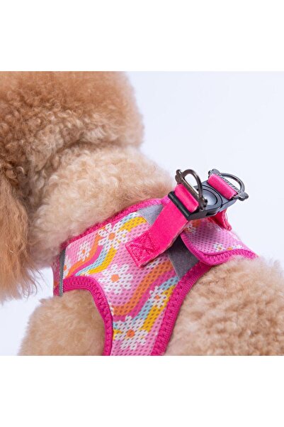 Pawstar Daisy Air-mesh Göğüs Tasması Kedi Köpek Göğüs Tasması Papatya Desenli Köpek Tasması