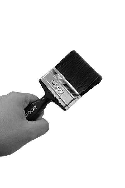 GİVY Doğuş Plastik Saplı Yağlı Boya Fırçası 3 No || 7,5 cm Kestirme Fırça No 3