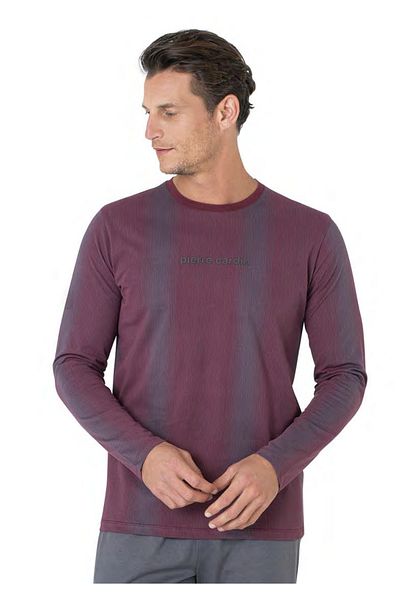 Pierre Cardin Men's New Season Long Sleeve Cotton Pajama Set Ch.Pc.6.105.C0