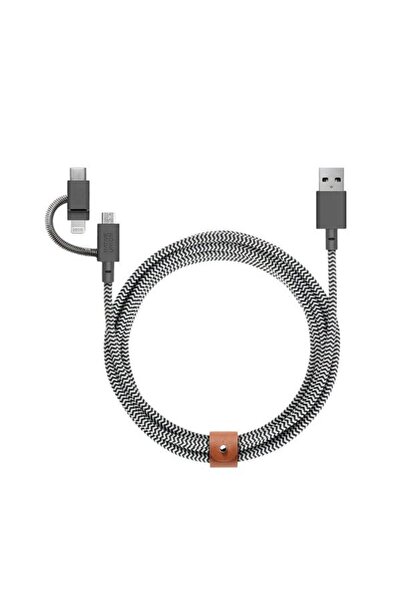 Native Union Cablu universal Native Union Belt (USB-C la Lightning/USB-C) 1.8...