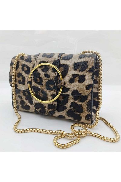 MAC&MOS Women's Leopard Shoulder Bag