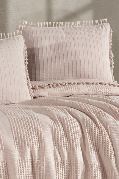 Nordqueen 100% Cotton Double Tasseled Pique Set