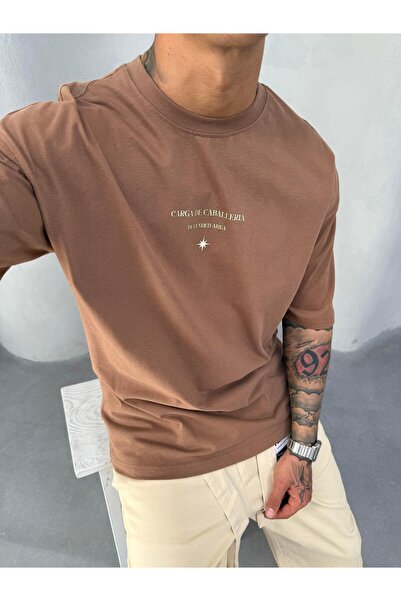 KağanKY Coffee Oversize Printed T-Shirt
