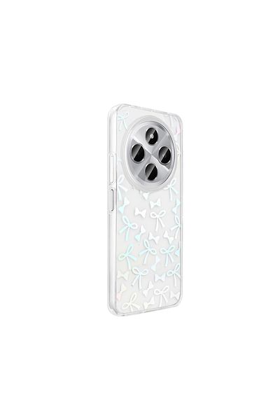 MRCİLETİSİM Xiaomi Redmi 14C 4g Case Transparent Bow Pattern Cover Folk