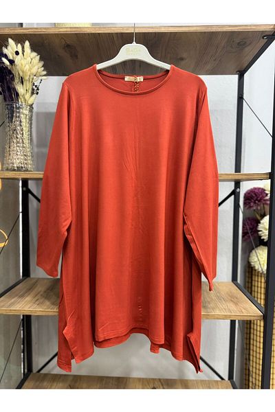 ÖZNE BUTİK Women's 100% Cotton Lycra Combed Cotton Tunic