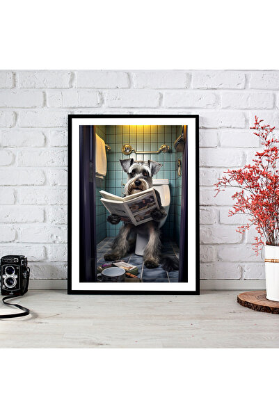 woodsia Tablou cu poster din lemn MDF cu aspect de cadru dintr-o bucată FAMD ...