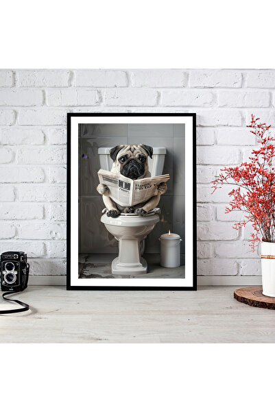 woodsia Tablou cu poster din lemn MDF cu aspect de cadru dintr-o bucată FAMD ...