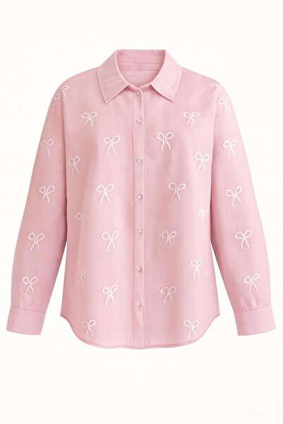 HAKKE Flam Bow Detail Shirt