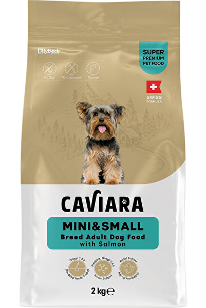 Caviara Somonlu Mini & Küçük Irk Yetişkin Köpek Maması 2 Kg