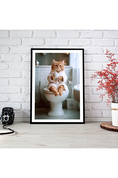 woodsia Tablou cu poster din lemn MDF cu aspect de cadru dintr-o singură buca...