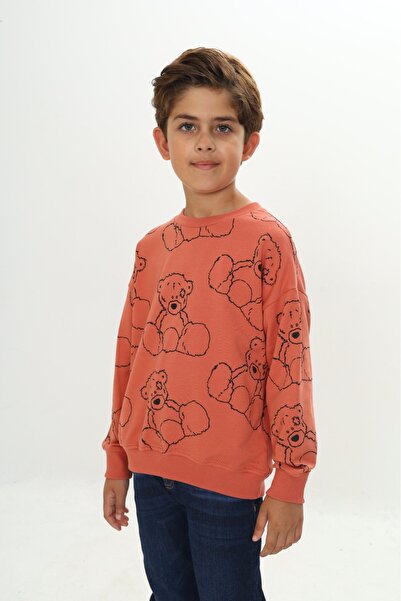 Toontoy Băiatul completă Bear cu imprimeu Swea tricou
