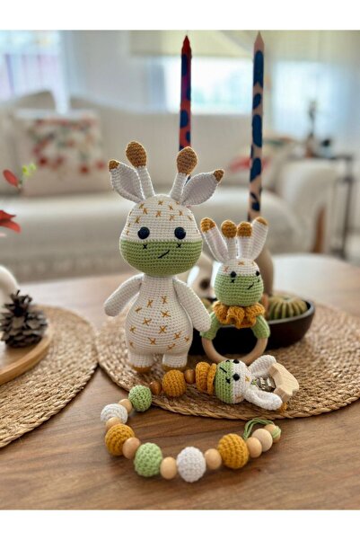 ev atölyem amigurumi tatlı zürafa 3lü set