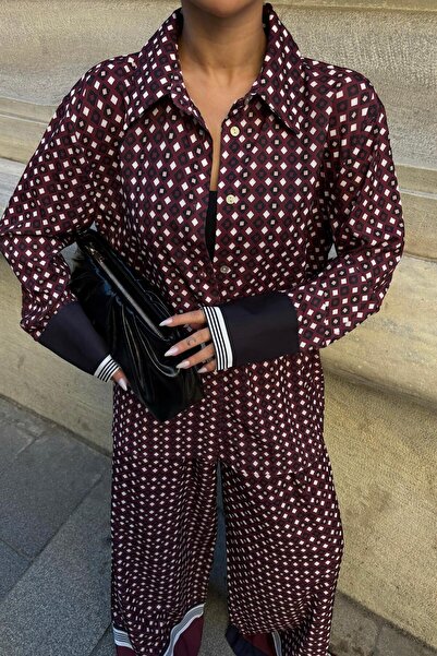 Lijuri Waterway Detail Satin Suit 10010