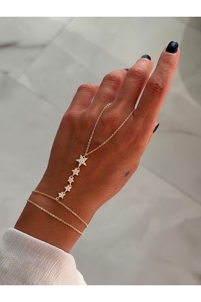 HERCY Colorfast Star Şahmeran |   Starry Shahmeran Bracelet |   Imported Shahmeran with Zircon Stone