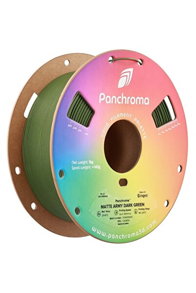 Polymaker Panchroma PLA Filament Mat Askeri Koyu Yeşil – 1 kg 1.75mm