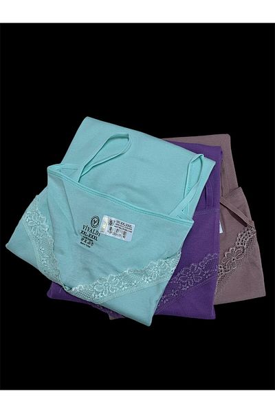 Gizem iç giyim 3-Piece Lace Athlete 100% Cotton Combed Cotton Luxury Quality Lycra