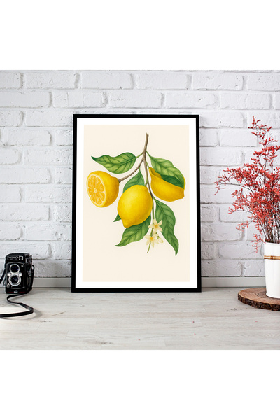 woodsia Tablou cu poster din lemn MDF cu aspect de cadru dintr-o singură buca...