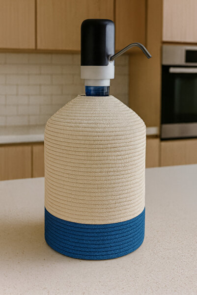 Efuliz Home Husă pentru dozator de apă cu aspect de paie de iută, husă elegantă și naturală pentru dozator de apă.