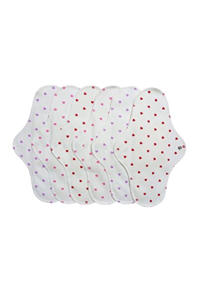 Ponped Doğal yıkanabilir kadın pedi 6lı gece set