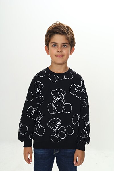 Toontoy Băiatul completă Bear cu imprimeu Swea tricou