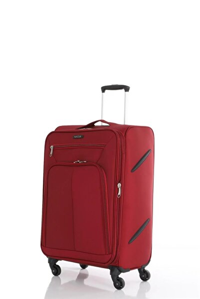 MÇS V116 Lüx Kumaş Kabin Boy Valiz V116 - Bordo