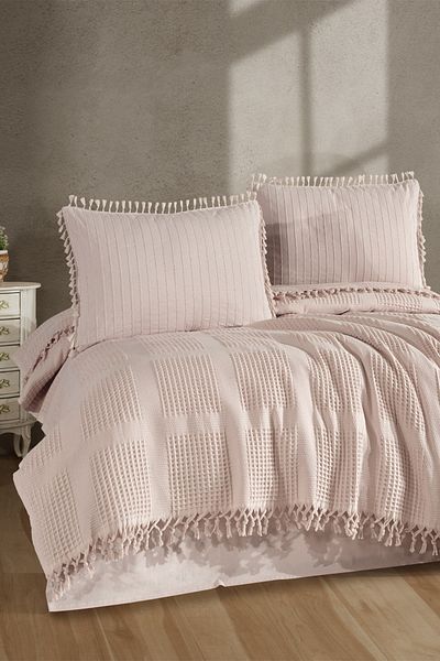 Nordqueen 100% Cotton Double Tasseled Pique Set