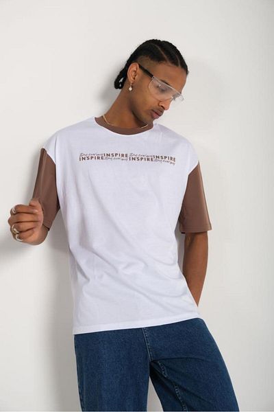 Gerekli Men T-Shirt Oversize 100% Cotton Casual Fit T-Shirt