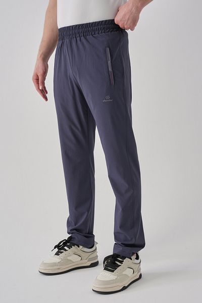 Shooter Sportswear Men's Zippered Anthracite Three-Pocket Draped Comfortable Fit Classic Leg Sweatpants