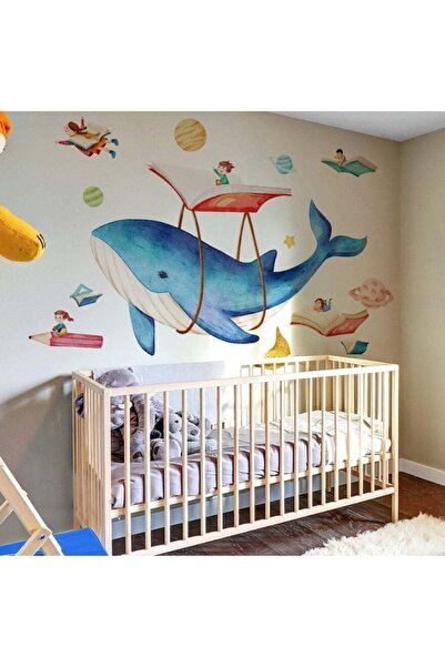 Generic Dreamy Whale Wall Sticker – Extra Large Ocean-Themed Vinyl Wall Decal...