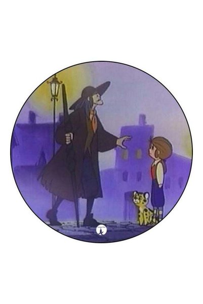Generic Cartoon Character Printed Fridge Magnet Purple/Brown/Yellow 5.5cm