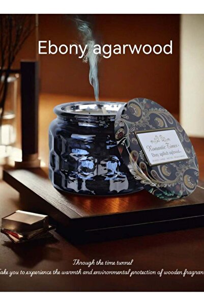 Generic Oud & Agarwood Scented Candle(Aromatherapy Candle) with candle Holder...