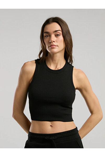 EVERLAST قميص داخلي نسائي أسود اللون من Ever Relaxed Rib TW0024