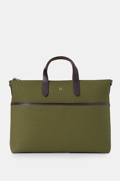 HELMBROOK Brice Genuine Leather Unisex 15.6" Single Compartment Laptop Bag
