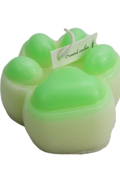 Generic Dog Paw Print Shaped Scented Candle Pomelo/ Best Smelling Candles for...