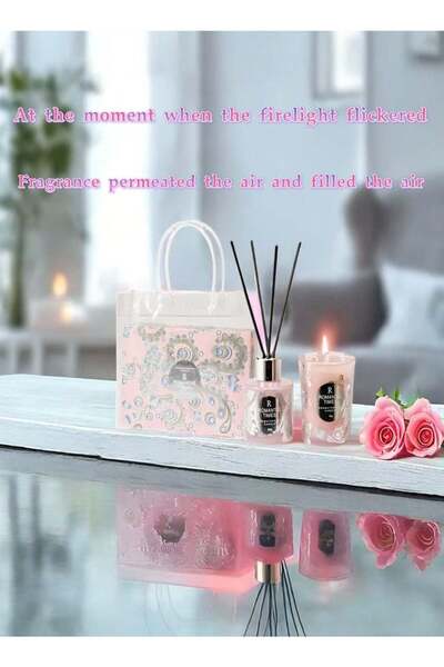 Generic Scented Candle (Aromatherapy Candle) with Aroma Fragrance Oil Gift Bo...