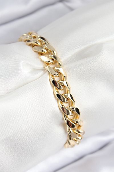 Clariss Vip Brass Zircon Stone Classic Chain Model Gold Color Women's Bracelet