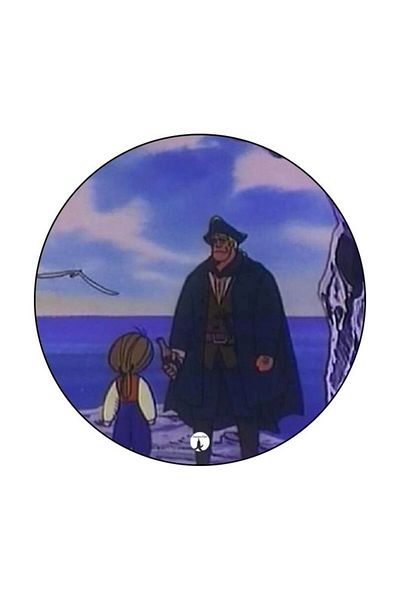 Generic RKN The Anime Jazeerat Al Kanz Theme Printed Fridge Magnet Blue/Brown/White