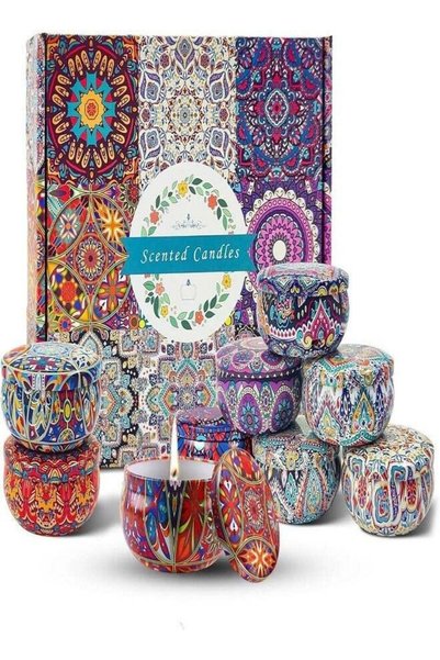 Generic Luxury Scented Candles Gift Set Aroma Tin Jar Natural Soy Wax