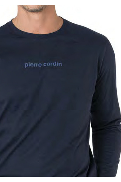 Pierre Cardin Чоловічий новий сезон довгий рукав прямий бавовняний піжамний комплект CH.PC.6.095.C0