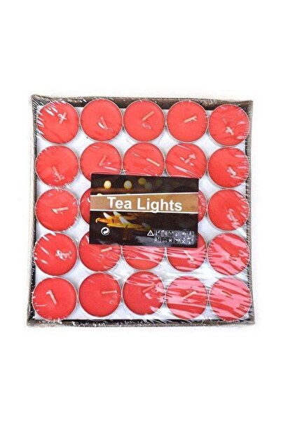Generic 100 Pieces Tea light Candles Red 4x2inch