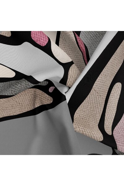 Levidor Φουλάρι με αφηρημένο γεωμετρικό σχέδιο με αστραφτερό κρύσταλλο