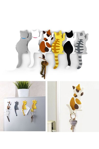 Generic Magnetic Refrigerator Stickers Cartoon Cats Magnetic Suction Refriger...
