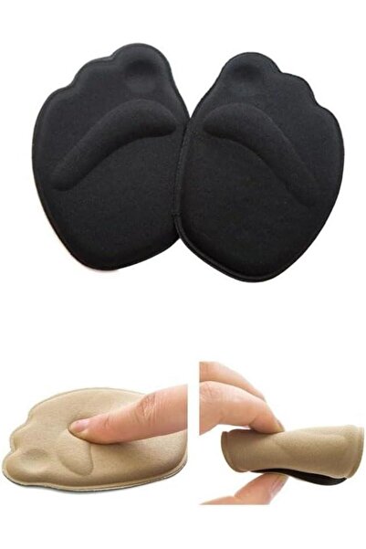 3B Trend Siyah Sünger Ayakkabı Padi Metatarsal Yüksek Topuklu Ayakkabı Spor B...