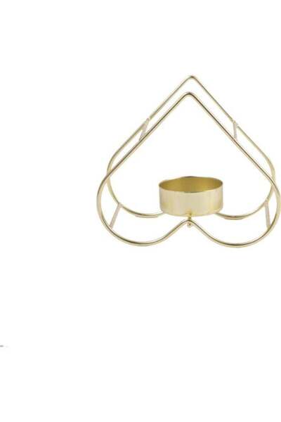 Generic Nordic Iron Geometric Incense Candle Holder gold 10cm
