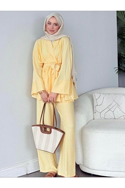 SEVDE BUTİK Belly Tie Modal Set