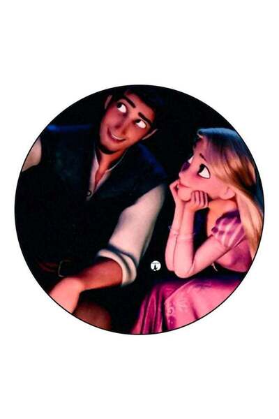 Generic Girl And Boy Printed Fridge Magnet Black/Pink/White 5.5cm