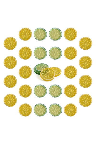 Generic Highly realistic home party decorative model of artificial lemon slic...