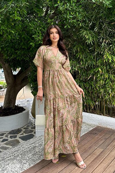 Lijuri Julia Fırfırlı Wual Elbise 2628-08