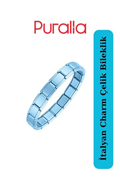 Puralia Italian Charm Steel Bracelet - Without Writing